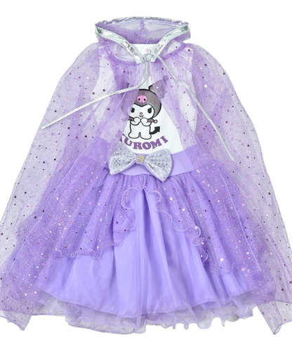 Vestido Para Niña Kuromi, Disfraz Temática Kuromi Kitty