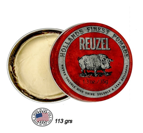 Pomada Red Reuzel 113g Cera Capilar Barberia Barbero