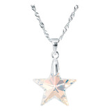 Joyas Collar Estrella Plata 925  Con Cristales De Swarovksi®