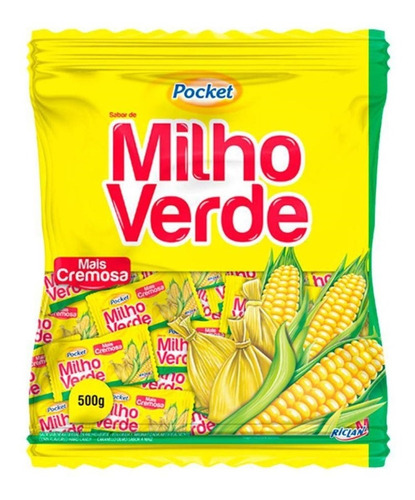 Bala De Milho Verde Pocket Cremosa 500g - Freegells