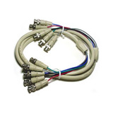 Cable De Video De 6 Pies Blanco | 5bnc Rgb 5bnc Rgb