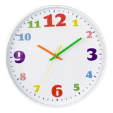 Reloj De Pared Colorido Para Niños Infantil