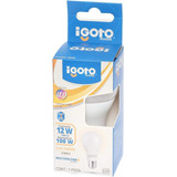 Foco Led A60 12w=100w 3000k Luz Calida Nom Igoto