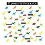 Vinil Decorativo 50pzs Dinosaurios Infantil Niños 12x7cm
