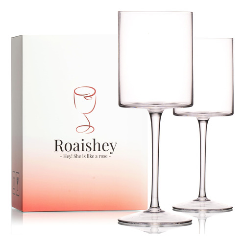 Roaishey Juego De 2 Copas De Vino Tinto