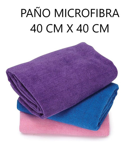 Microfibra Paño Rejilla 38 X 40 Cm Multiuso Auto X 6 Unidade