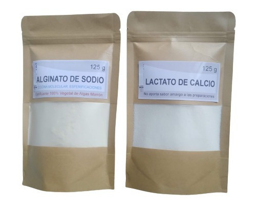 Alginato De Sodio + Lactato De Calcio X125 C/u Esferificac