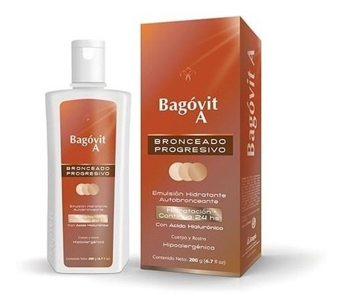 Autobronceante Bagovit A Bronceado Progresivo X 200 Gr