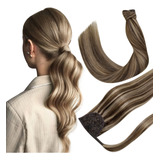 Hetto Extensiones De Cabello Humano Para Cola De Caballo, 1.