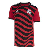 Camiseta adidas 3 Cr Flamengo 22/23 Masculino - Preto E Verm