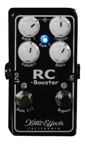 Pedal De Efecto Xotic California Rc Booster Rcb-v2  Negro