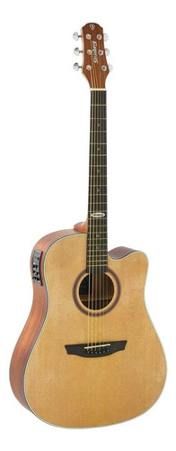 Violão Aço Elétrico Strinberg Sd200c Natural Satin Folk