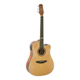 Violão Aço Elétrico Strinberg Sd200c Natural Satin Folk