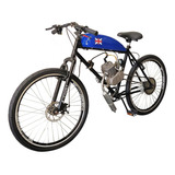 Bicicleta Motorizada Café Racer Sport Cor Azul Royal