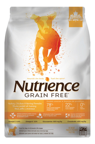 Alimento Nutrience Gf Perro Pavo Pollo Arenque 10kg