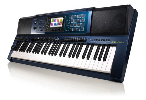 Teclado Musical Casio Arranjador-mz X500k2  Azul Sofisticado