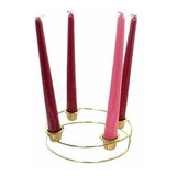 Roman Inc Metal Corona De Adviento De Navidad Candelabro Con