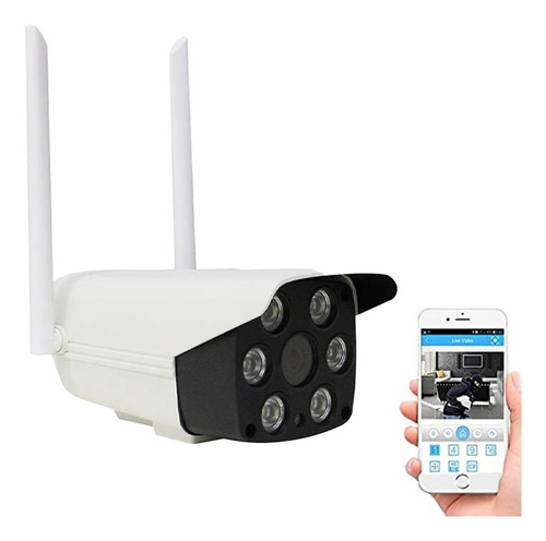 Cámara Exterior Seguridad Ip P2p Hd Wifi Vision Nocturna