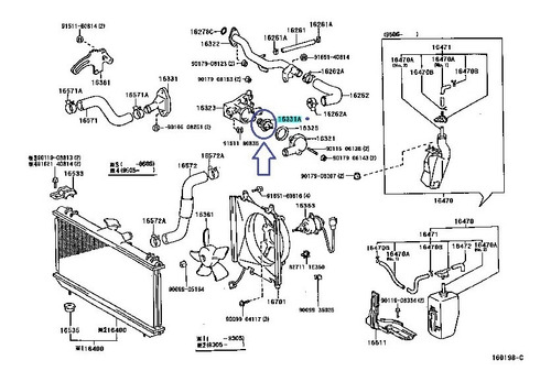 Termostato Agua Motor Corolla 94 95 96 97 98 Baby Camry Foto 10