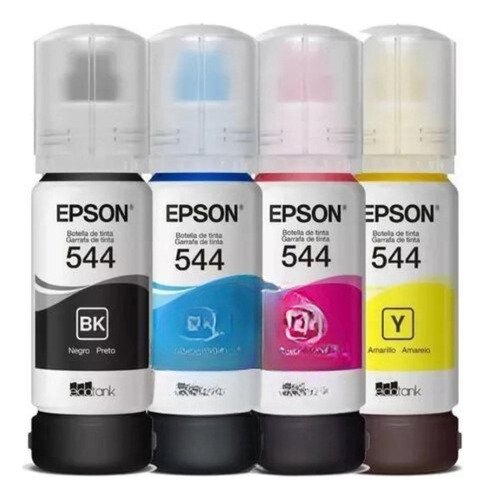 Kit Tintas 544 Verificables Con Epson Original Por 4 Colores
