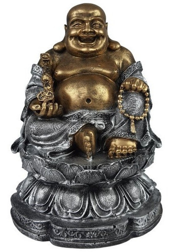 Buda Chines Grande Flor De Lotus * Chakras * Hindu * Resina 