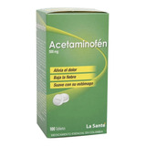 Acetaminofen 500 Mg X 100 Tabletas - Unidad a $138