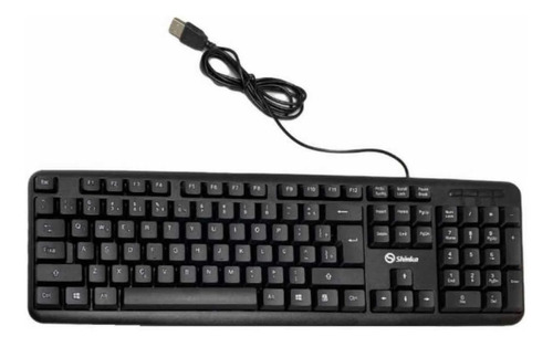 Teclado Usb Com Fio Impermeável Para Escritório Pc Windows