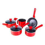 Conjunto Jogo De Panelas Indução Ceramica 5 Pçs Pratic Cook