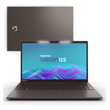 Notebook Positivo Vision I15 Intel Core I3 Linux 16gb 256gb Ssd Lumina Bar 15.6  Fullhd - Cinza 