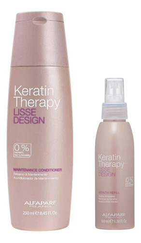 Kit Mantenimiento Lisse Desing Con Keratin Refil Alfaparf