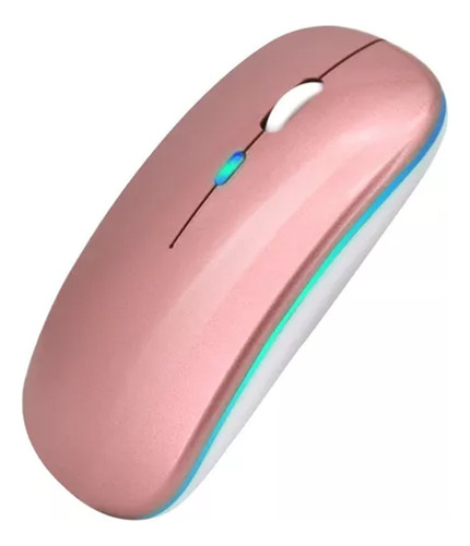 Recargable Ratón Inalámbrico Rgb Color 2.4g Mouse Silencio