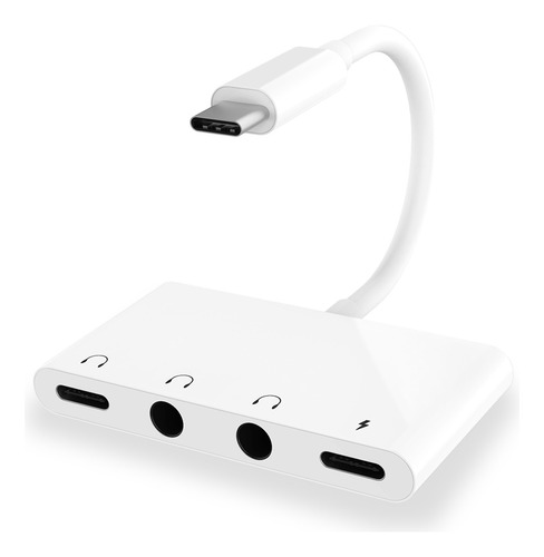 Adaptador De Audio Usb C A 3.5 Mm, Conector Usb C A Auricula