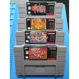 Lote De 4 Cartuchos De Super Nintendo Final Fighter 