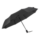 Paraguas Reforzado Antiviento Asa Traba Seguridad Con Funda Color Negro 310096 Diseño De La Tela Liso