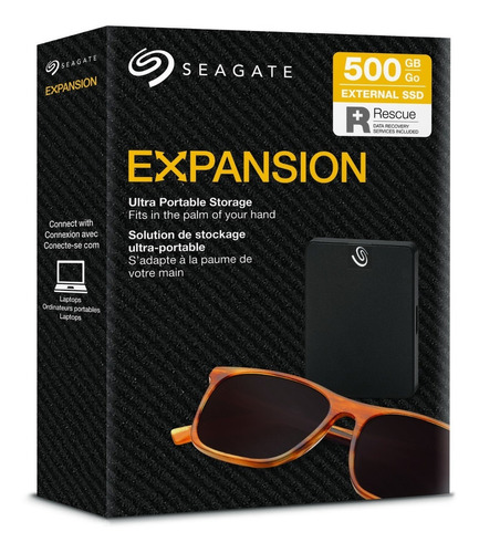 Disco Sólido Ssd Externo Seagate Expansion Stjd500400 500gb Negro