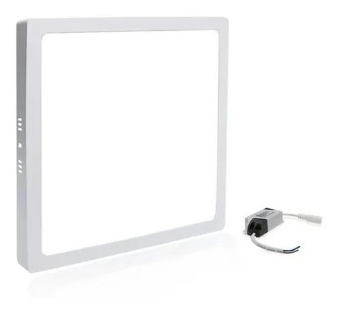 Kit 7 Plafon Luminaria Led Sobrepor 36w 40x40 Painel Bivolt