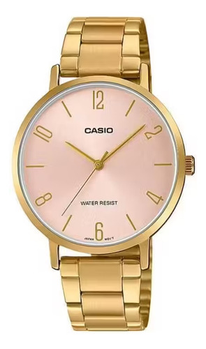 Reloj Casio Dama Ltp-vt01g-4b, Acero Dorado, Semi Plano, W.r