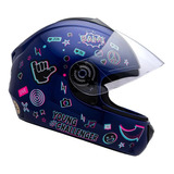 Capacete Fly Infantil Young Live Azul