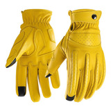 Guantes De Piel De Oveja Para Pantallas Táctiles, Motociclet