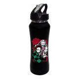 Termo Pitillo Demon Slayer Botilito Negro 650ml 