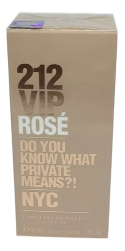 Perfume 212 Vip Rose 30 Ml - Original