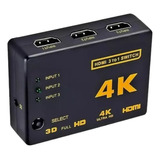 Switch Hdmi 4k 3x1 Splitter Video Alta Calidad Controlremoto