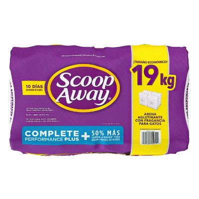 Arena Para Gato 19kg Aglutinante Scoop Away Complete Plus x 19kg 4 pack | Meses sin interés