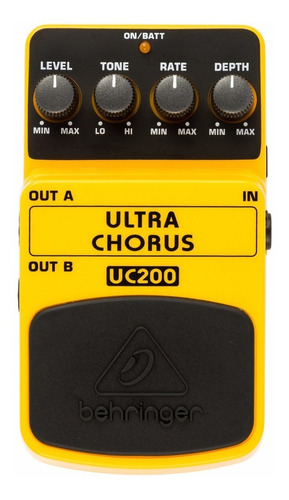Behringer Uc-200 Pedal Ultra Chorus Color Amarillo