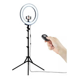 Ringlight Tipé Celular Hing Light 26 Cm Microfone De Lapela