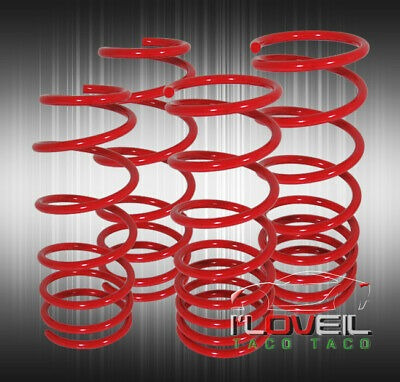 Red Coilovers Lowering Performance Springs For 79-04 Ford Mu