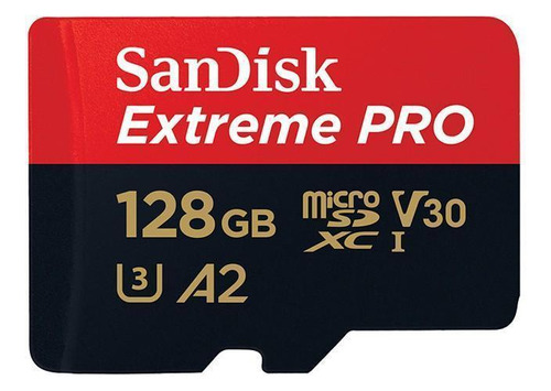 Cartao Memoria Sandisk Micro Sdxc Extreme Pro 170mb/s 128gb