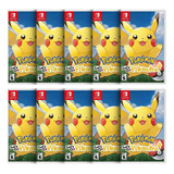 Combo Com 10 Pokemon Lets Go Pikachu Nintendo Switch Fisico