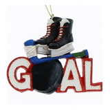 Goal Ice Skates Hockey Stick And Puck Árbol De Navidad Ornam