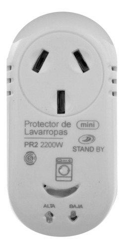 Protector De Tension Enchufable Pr2 2200w Lavarropas Gtia 2a